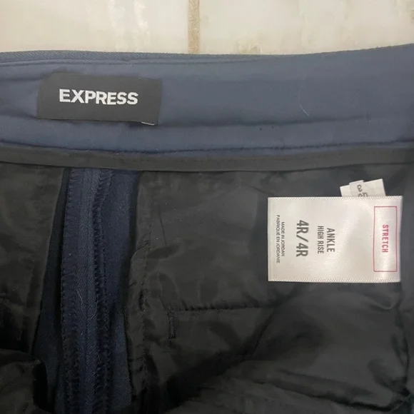 Express High Rise Ankle Stretch Pants - Size 4R - Picture 4 of 4